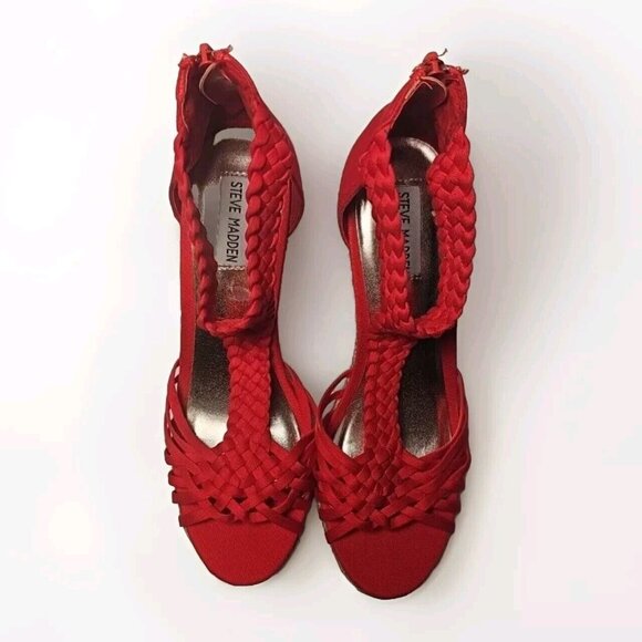 Steve Madden Wedge Spadrille  Sandals Size 7.5 - Picture 7 of 8